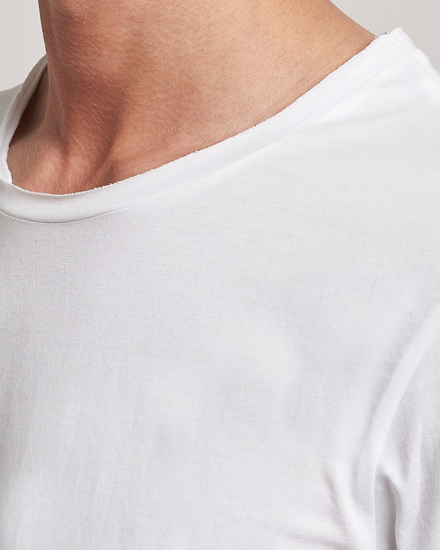 Herre | T-Shirts | Bread & Boxers | 3-pack Crew Neck Relaxed White