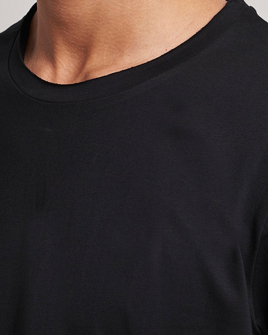 Herre | T-Shirts | Bread & Boxers | 3-pack Crew Neck Relaxed Black