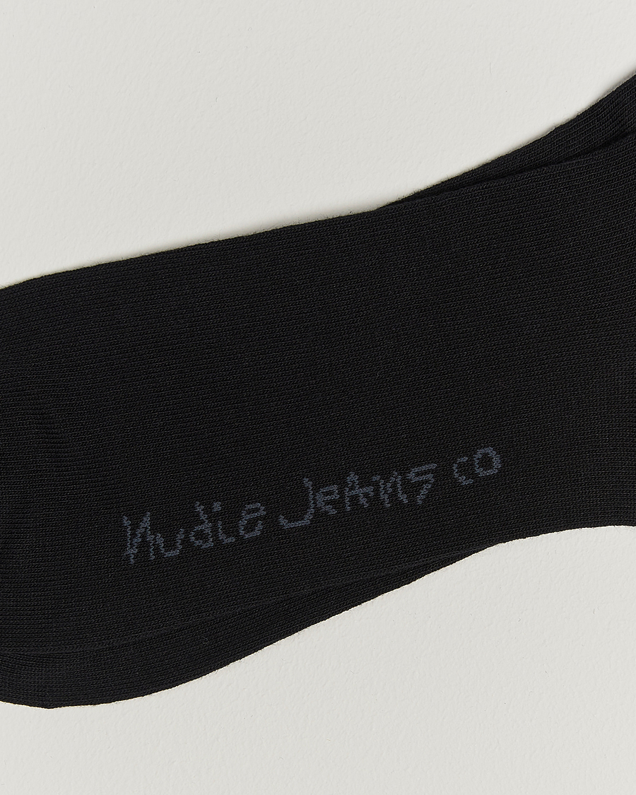 Herre | Undertøy | Nudie Jeans | 3-pack Amundsson Tennis Socks Black/White