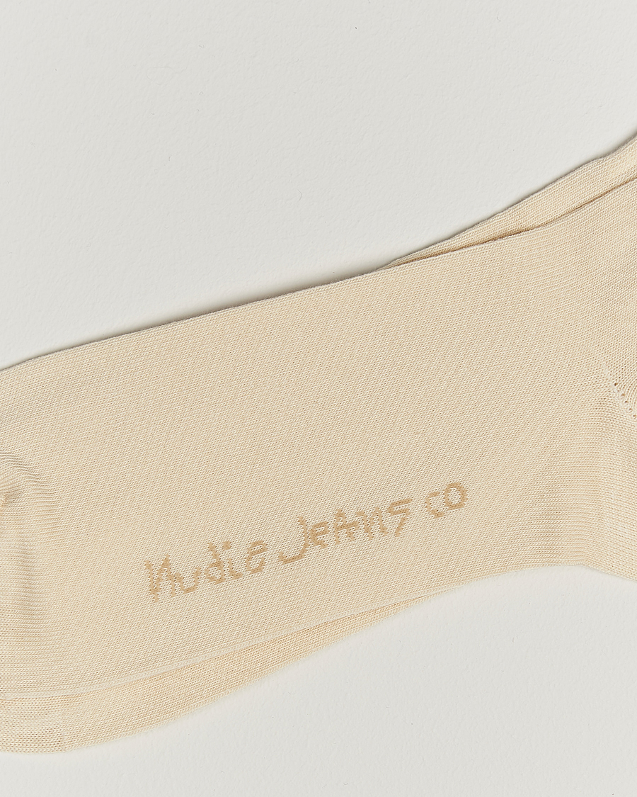 Herre | Undertøy | Nudie Jeans | 3-pack Amundsson Tennis Socks Off White/Black