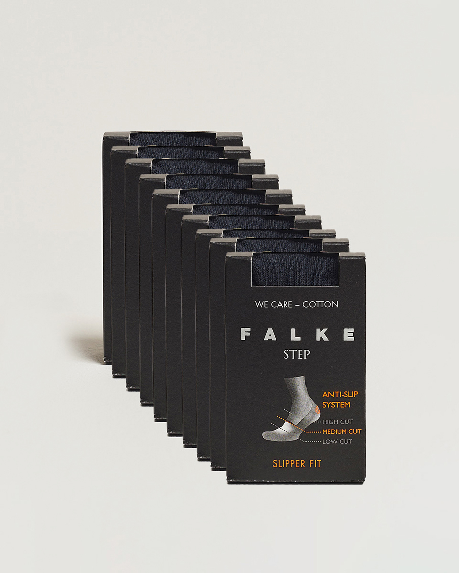 Herre | Undertøy | Falke | 10-pack Step In Box Loafer Socks Navy