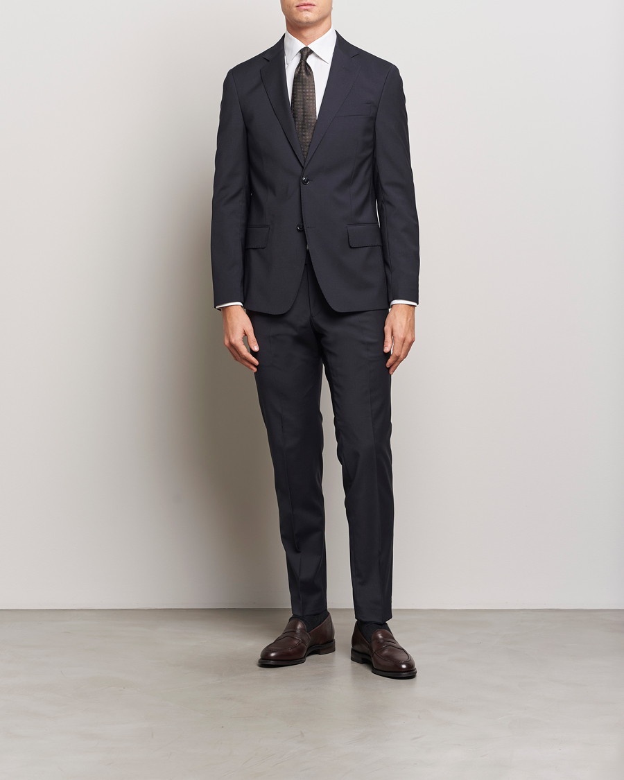 Herre | Dresser | Oscar Jacobson | Edmund Wool Blend Suit Navy
