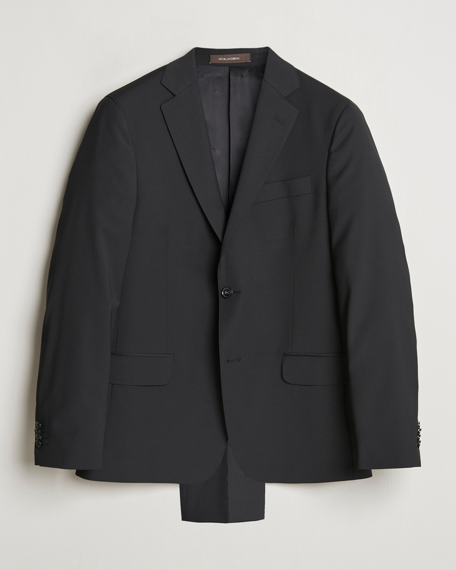 Herre | Dresser | Oscar Jacobson | Edmund Wool Blend Suit Black