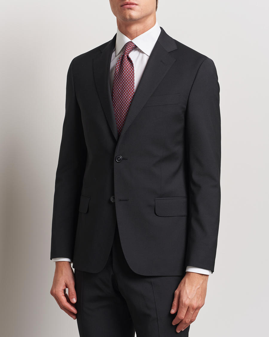 Herre | Dresser | Oscar Jacobson | Edmund Wool Blend Suit Black