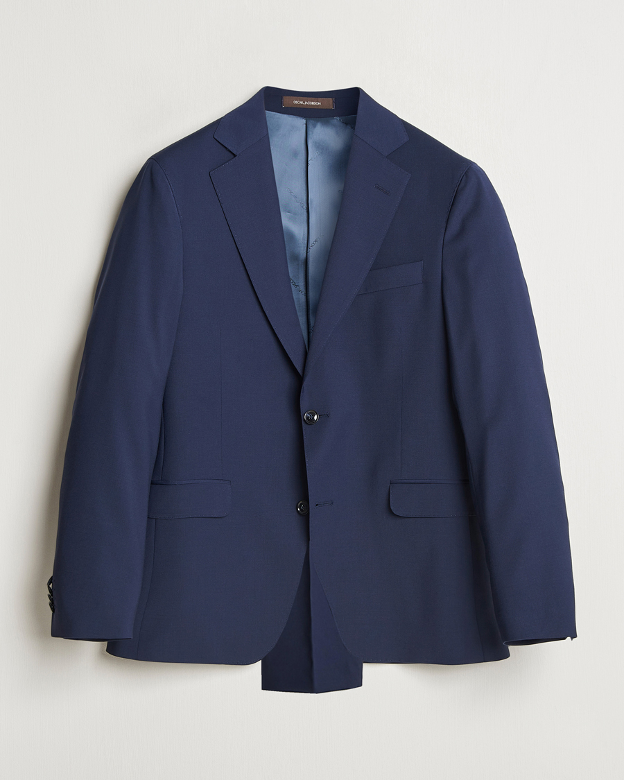 Herre | Dresser | Oscar Jacobson | Fogerty Wool Blend Suit Dew Blue