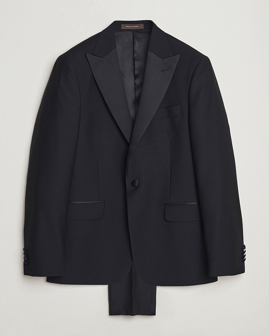 Herre | Dresser | Oscar Jacobson | Frampton Wool Tuxedo Black