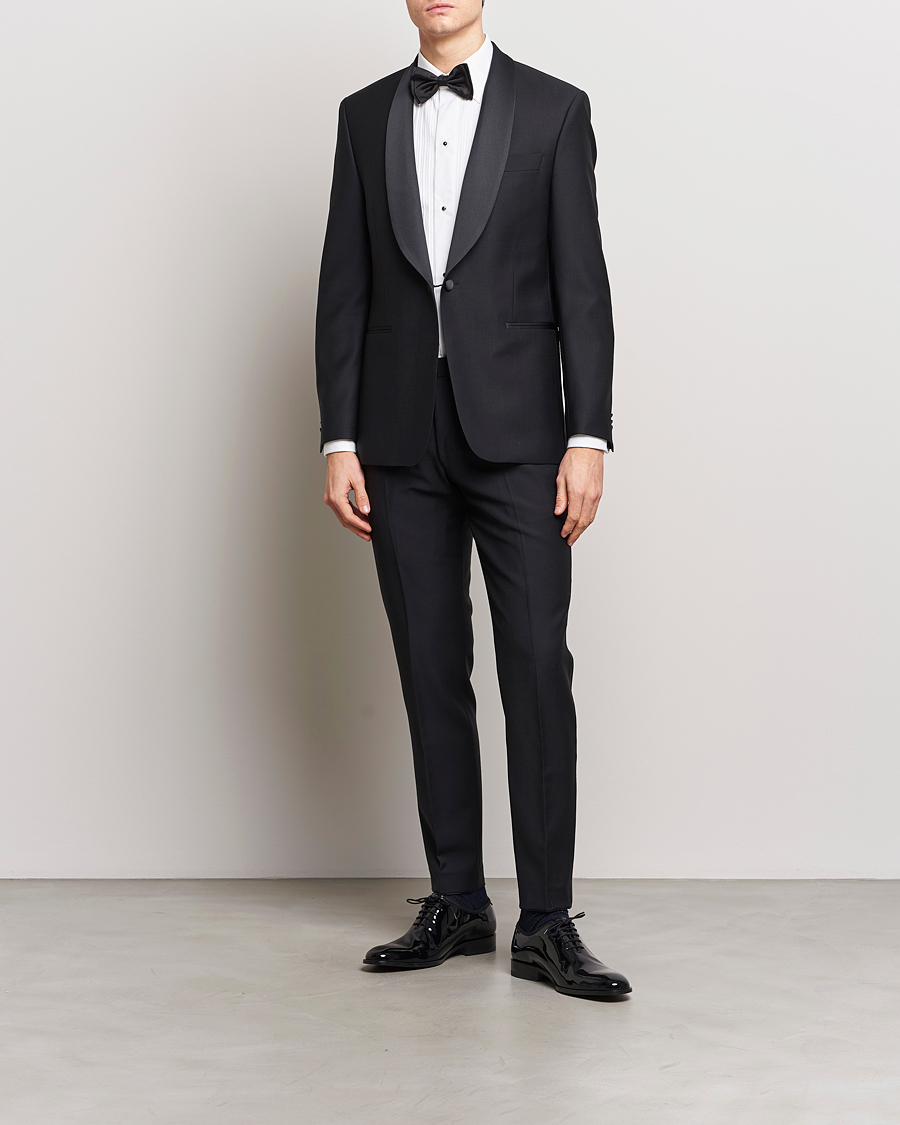 Herre | Dresser | Oscar Jacobson | Frampton Wool Tuxedo Black