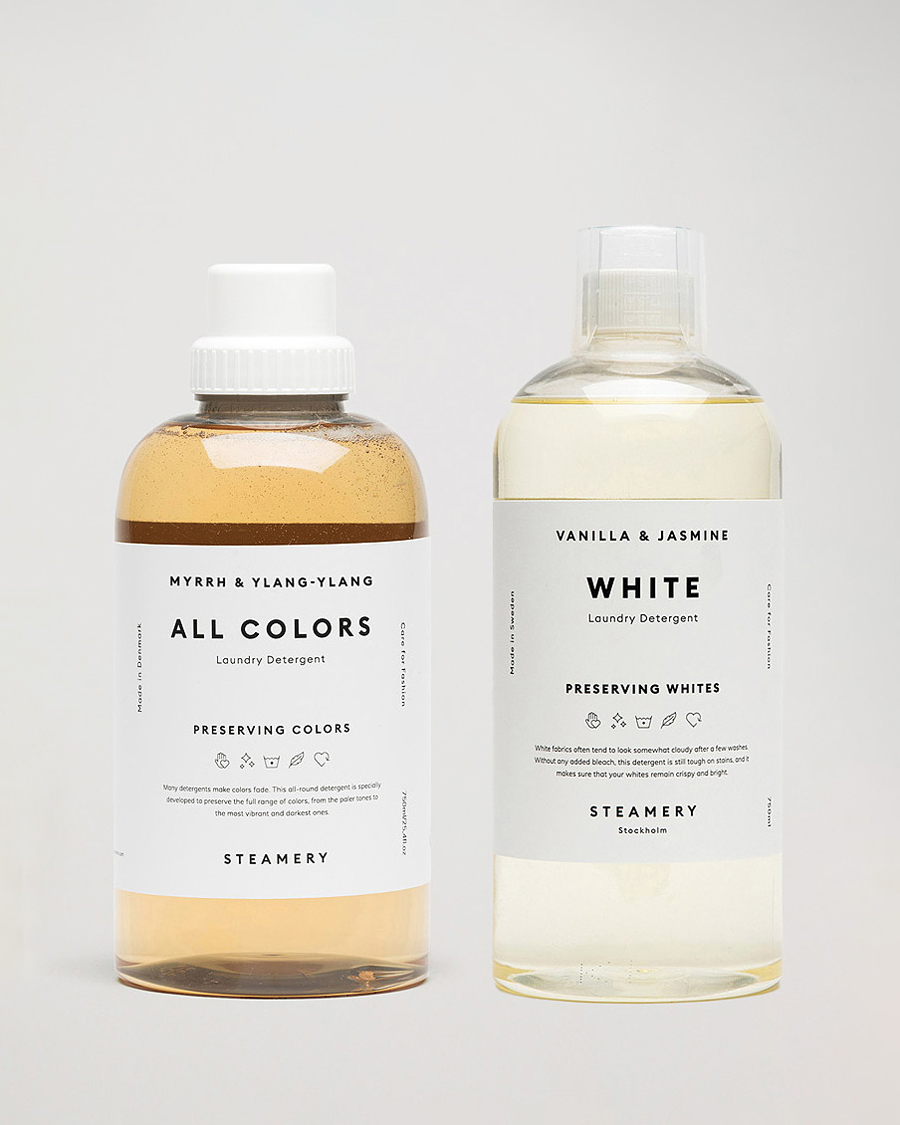 Herre | Pleie av plagg | Steamery | White Laundry Detergent & All Color Detergent Set