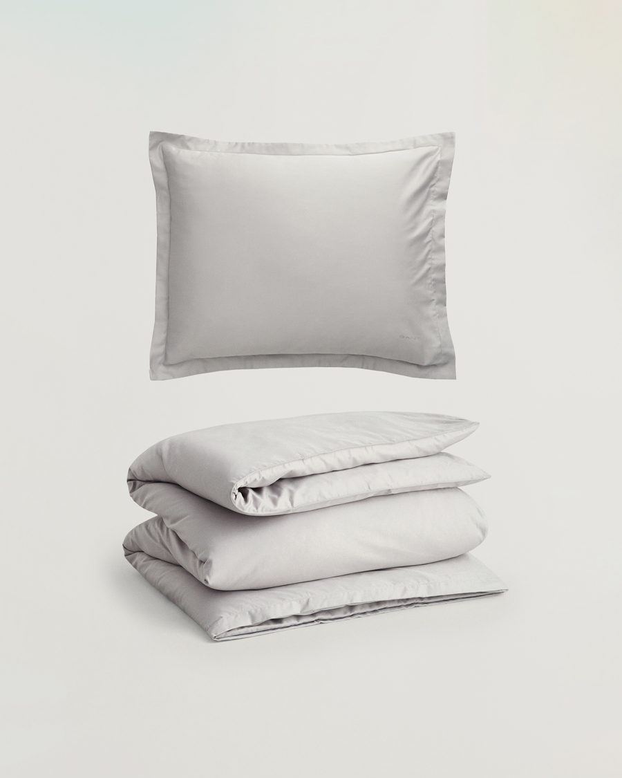 Herre | Til hjemmet | GANT | Sateen Duvet & Pillowcase Set Moon Grey