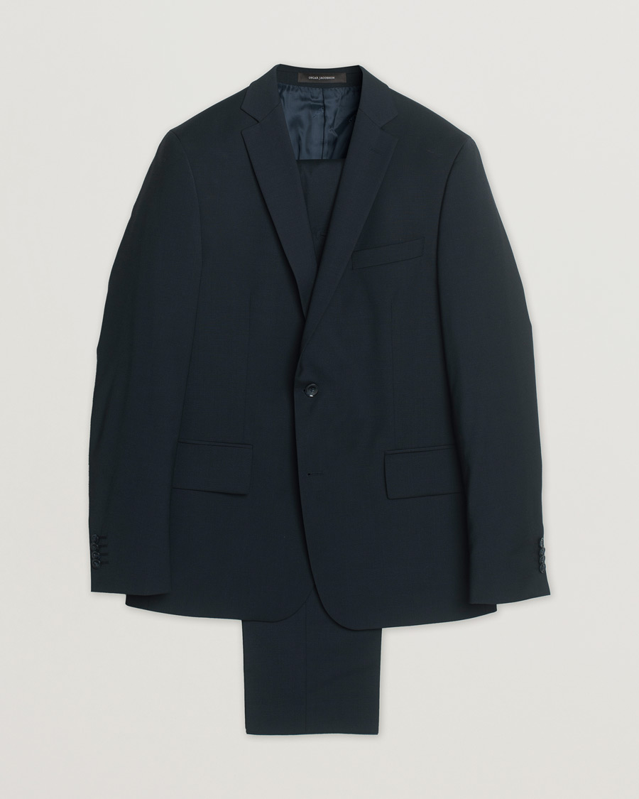 Herre | Oscar Jacobson Floyd/Dave Wool Suit Navy 52 | Pre-owned | Oscar Jacobson Floyd/Dave Wool Suit Navy 52