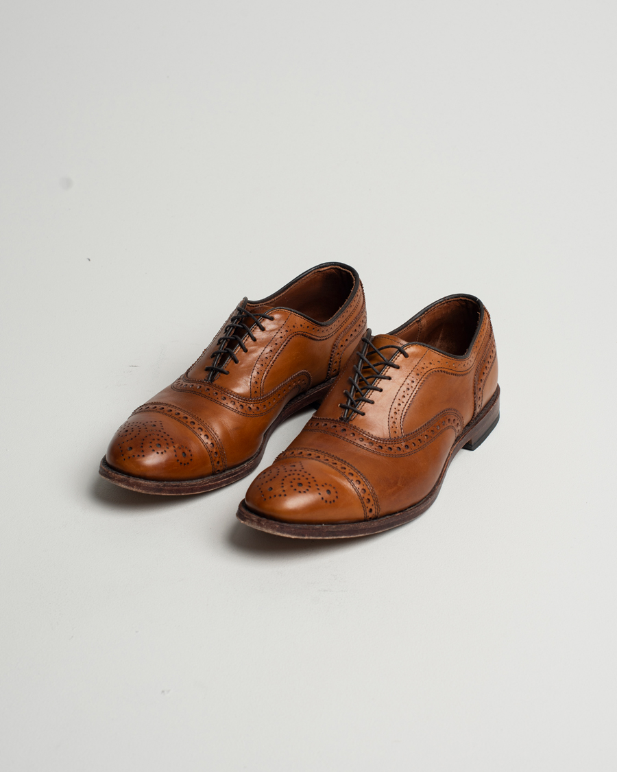 Herre | Pre-owned Sko | Pre-owned | Allen Edmonds Strand Brogue Walnut Calf UK9,5/EU43,5