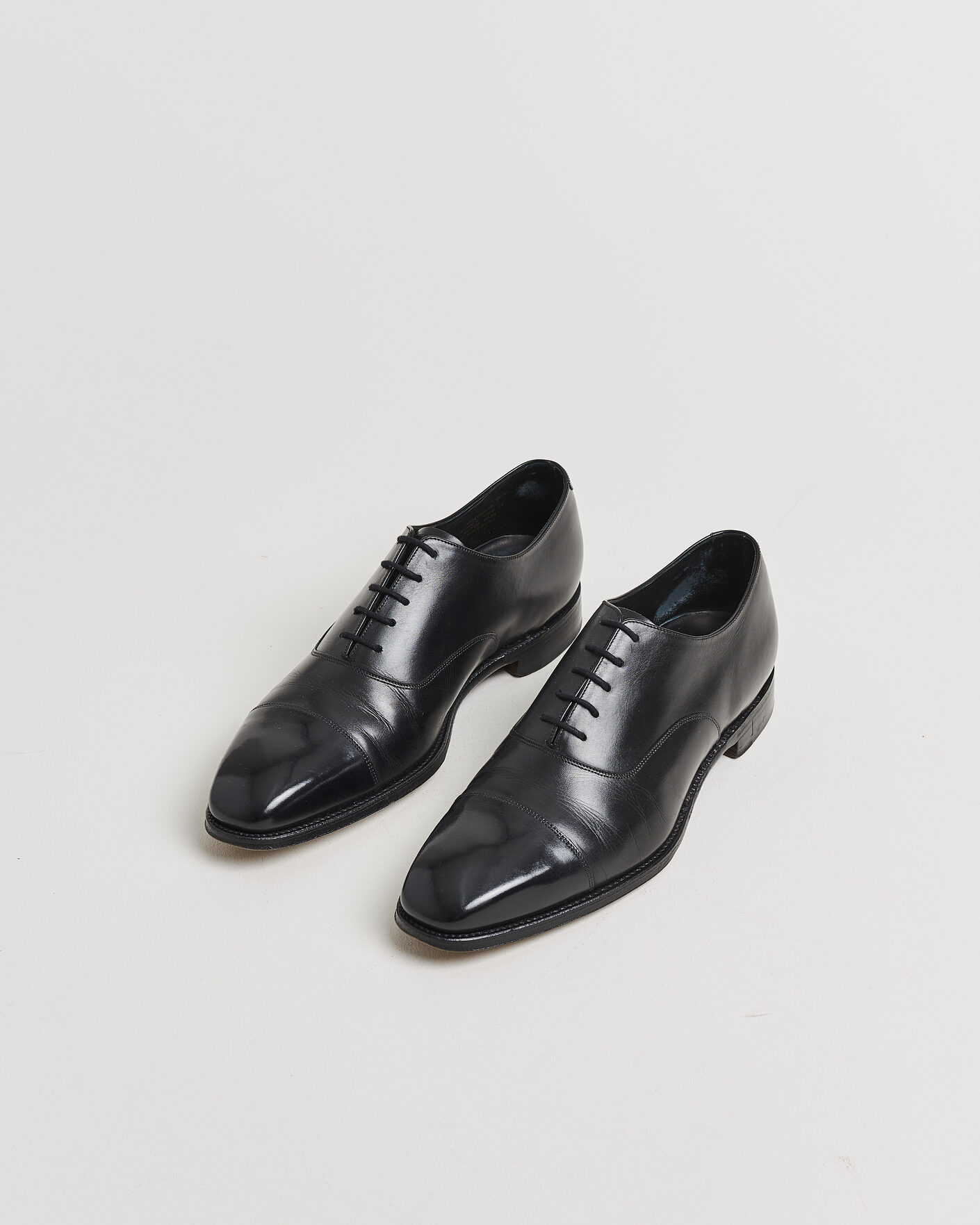 Herre | Pre-owned Randsydde sko | Pre-owned | Loake 1880 Rothschild Oxford Black Calf UK11 - EU45