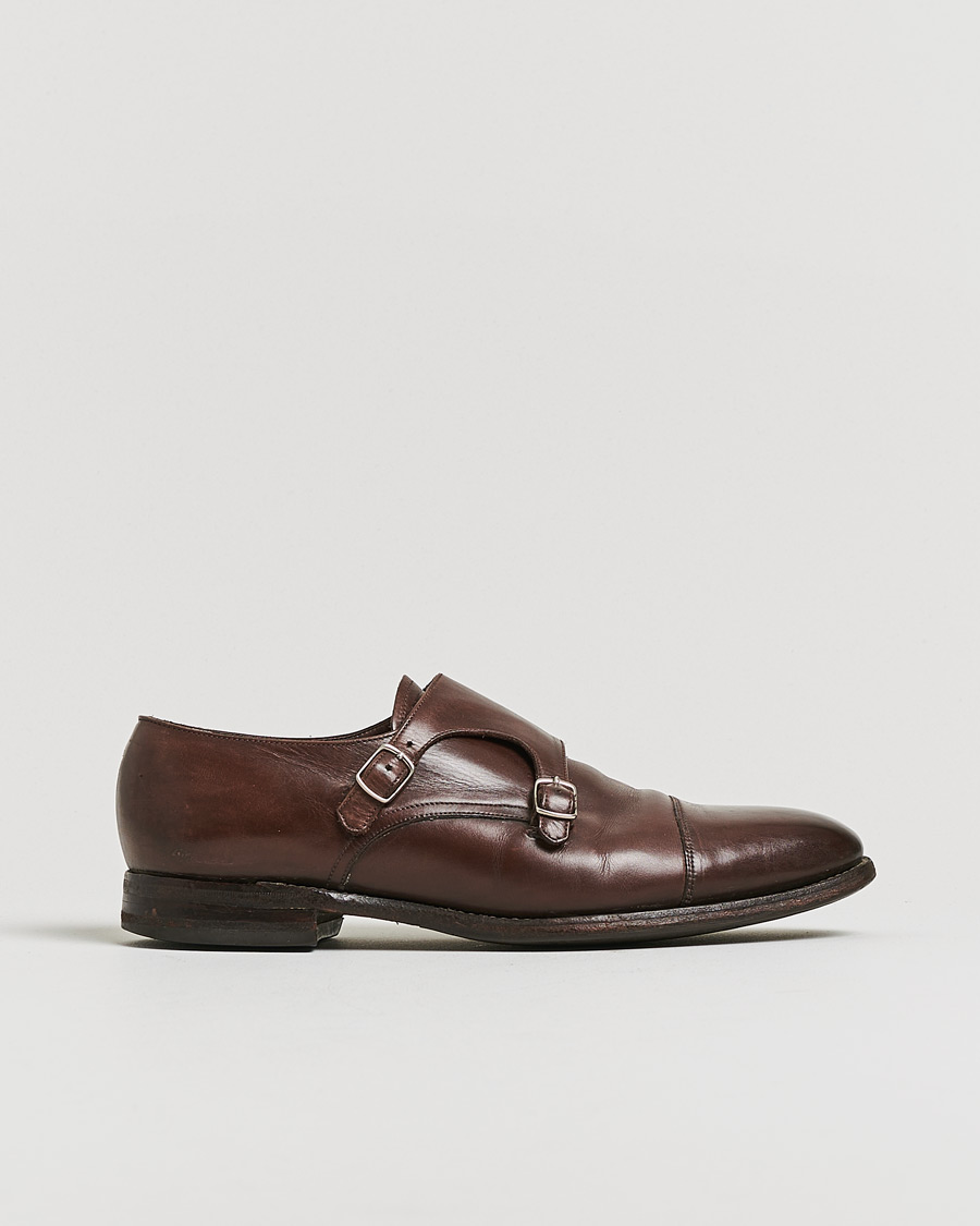 Herre | Pre-owned Sko | Pre-owned | Loake 1880 Cannon Monkstrap Dark Brown Burnished Calf UK9,5 - EU43,5
