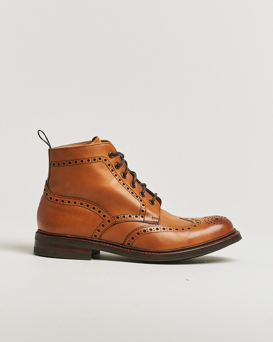 Herre | Loake 1880 Bedale Boot Tan Burnished Calf | Pre-owned | Loake 1880 Bedale Boot Tan Burnished Calf