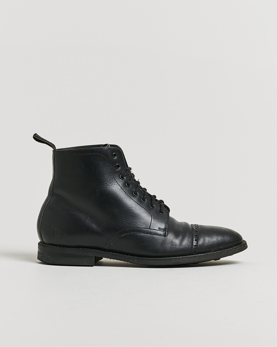 Herre | Pre-owned Randsydde sko | Pre-owned | Loake 1880 Hyde Boot Black Calf UK10,5 - EU44,5
