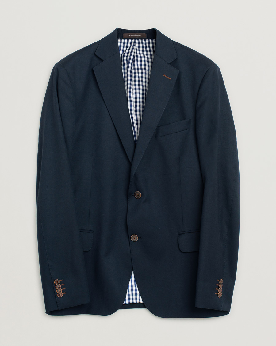 Herre | Oscar Jacobson Edmund Club Blazer Navy | Pre-owned | Oscar Jacobson Edmund Club Blazer Navy