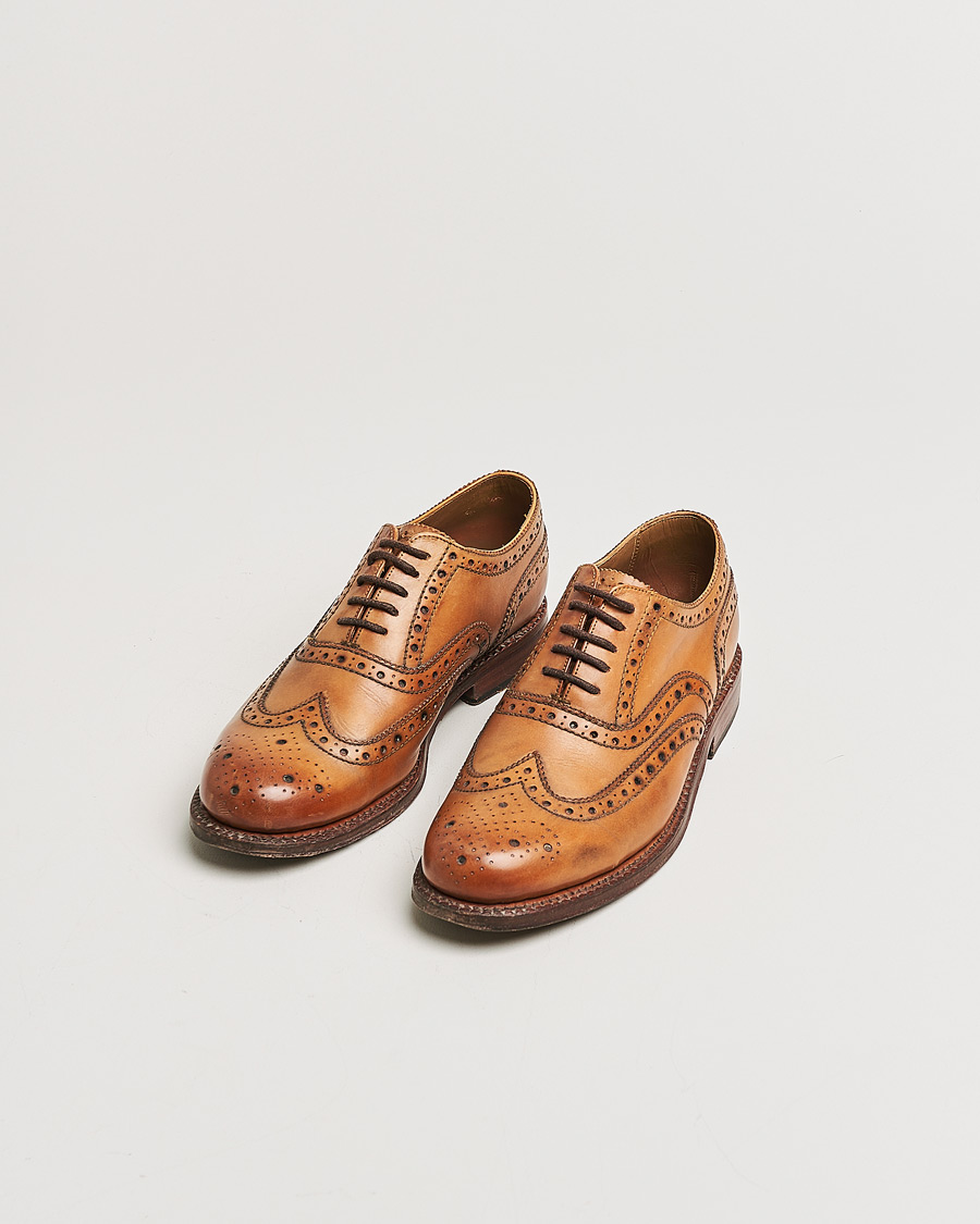 Herre | Grenson Brogue Cognac Calf UK7 - EU41 | Pre-owned | Grenson Brogue Cognac Calf UK7 - EU41
