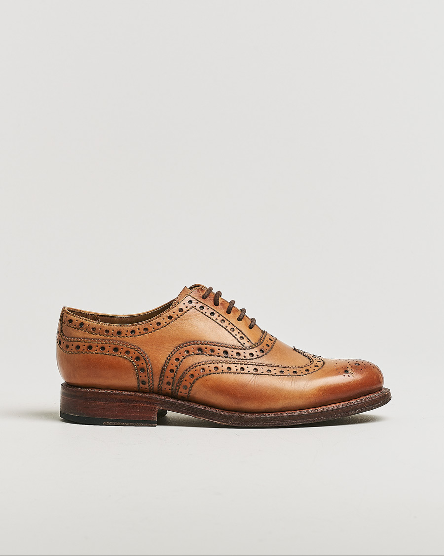 Herre | Grenson Brogue Cognac Calf UK7 - EU41 | Pre-owned | Grenson Brogue Cognac Calf UK7 - EU41