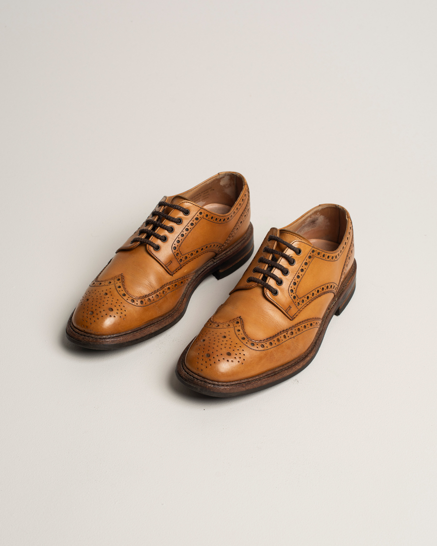 Herre | Loake 1880 Chester Dainite Brogue Tan Burnished Calf | Pre-owned | Loake 1880 Chester Dainite Brogue Tan Burnished Calf