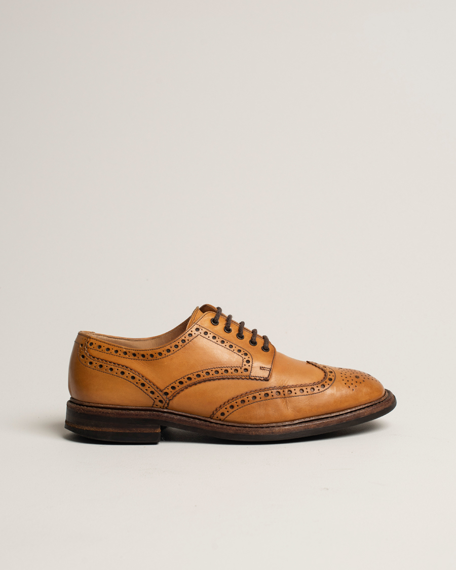 Herre | Loake 1880 Chester Dainite Brogue Tan Burnished Calf | Pre-owned | Loake 1880 Chester Dainite Brogue Tan Burnished Calf