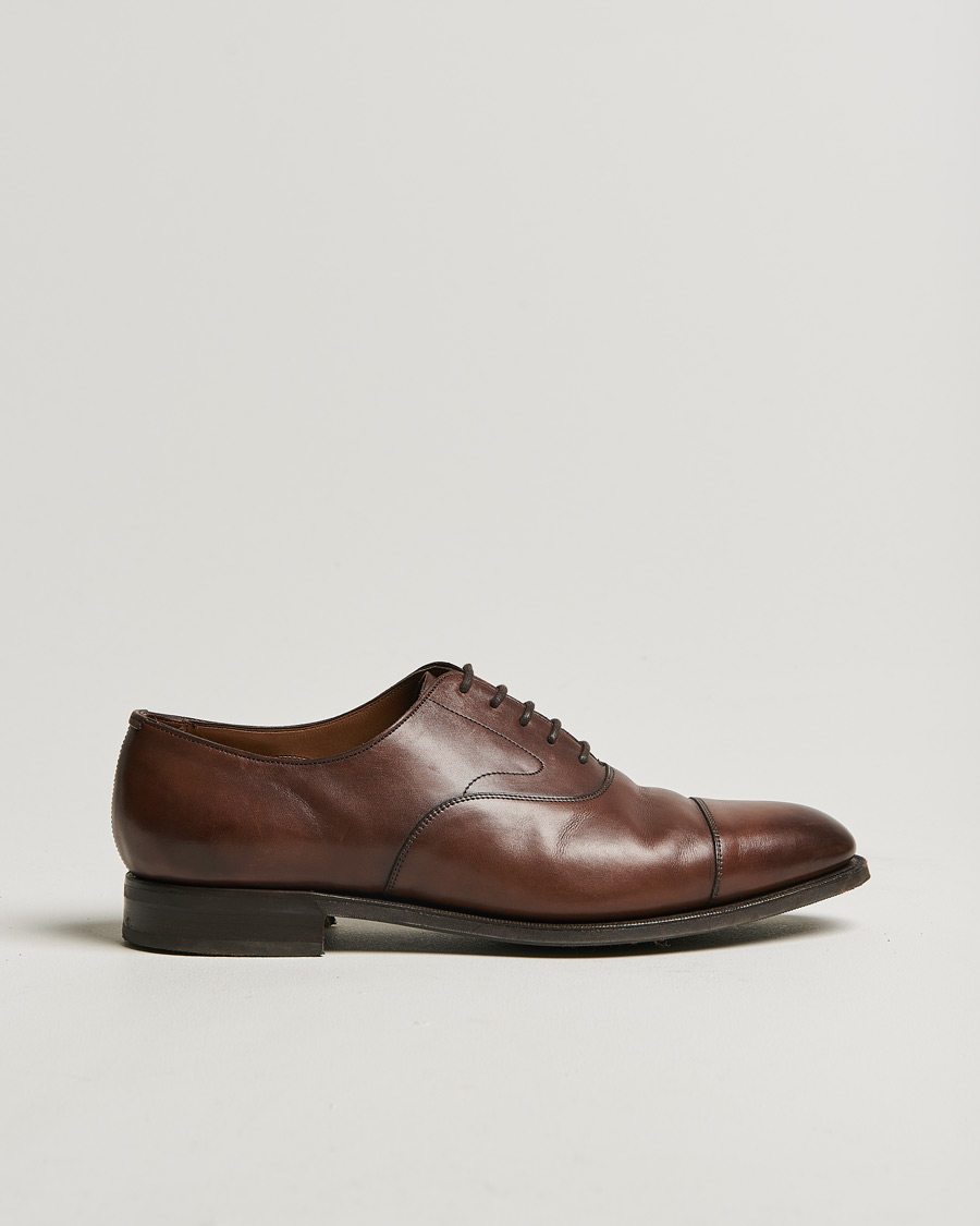 Herre | Edward Green Chelsea Oxford Dark Oak Calf | Pre-owned | Edward Green Chelsea Oxford Dark Oak Calf