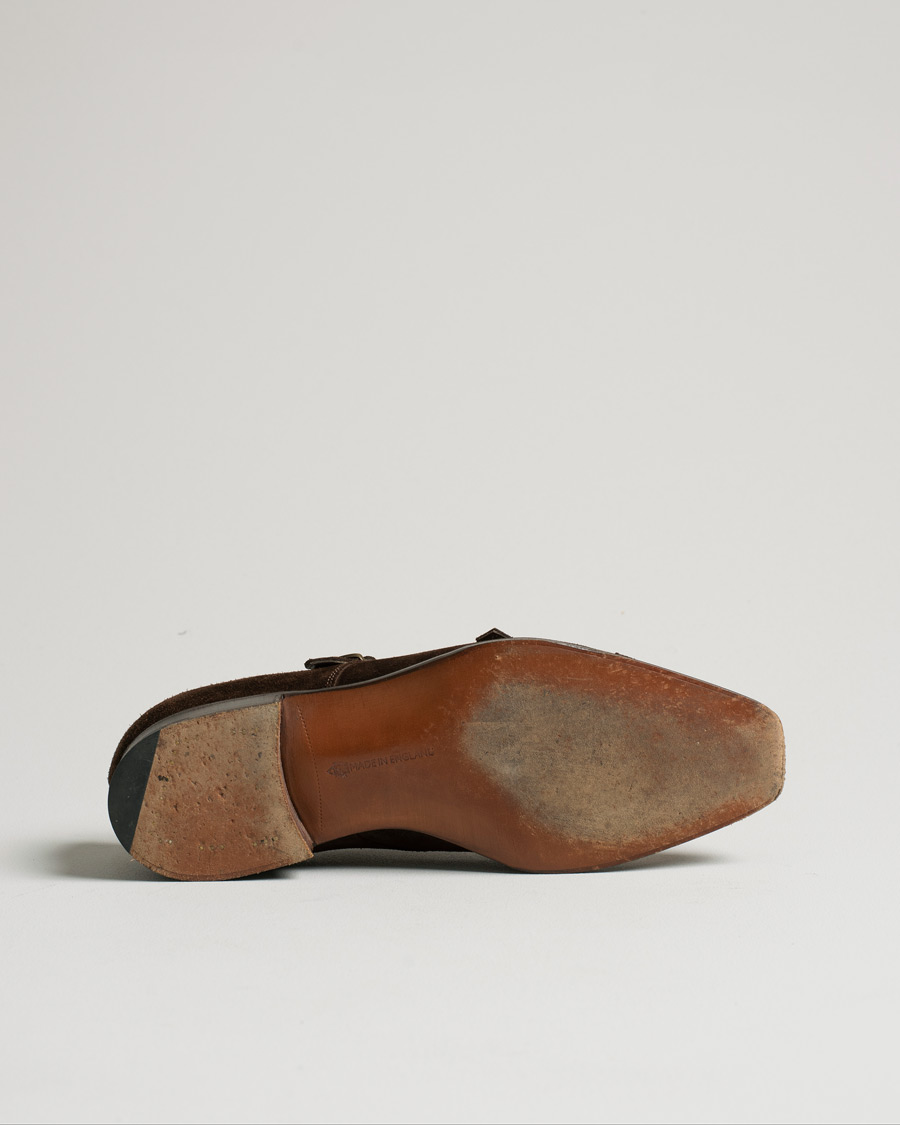 Herr |  | Pre-owned | Edward Green Westminster Double Monk Mink Suede