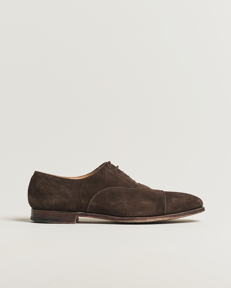 Herre | Crockett & Jones Hallam Oxford Dark Brown Suede UK9,5 - EU43,5 | Pre-owned | Crockett & Jones Hallam Oxford Dark Brown Suede UK9,5 - EU43,5