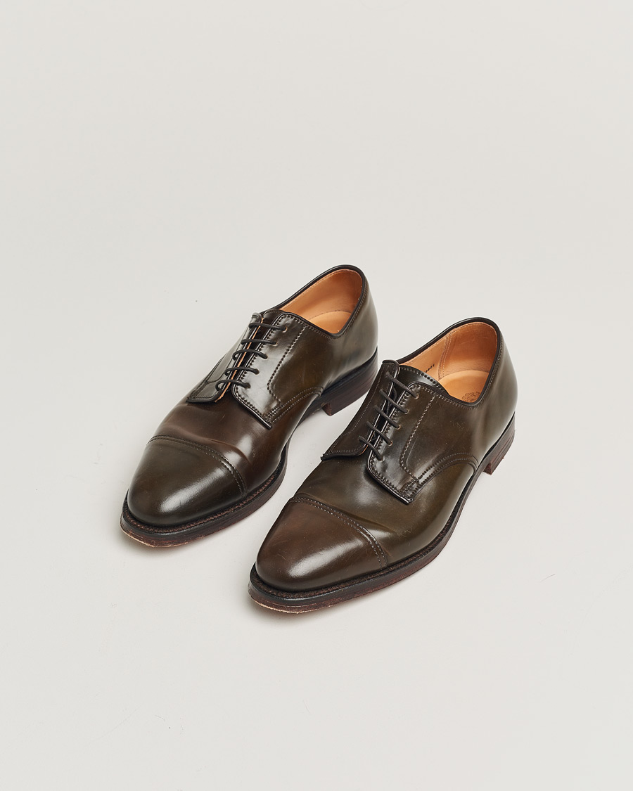 Herre | Crockett & Jones Bradford Derby Dark Brown Cordovan | Pre-owned | Crockett & Jones Bradford Derby Dark Brown Cordovan