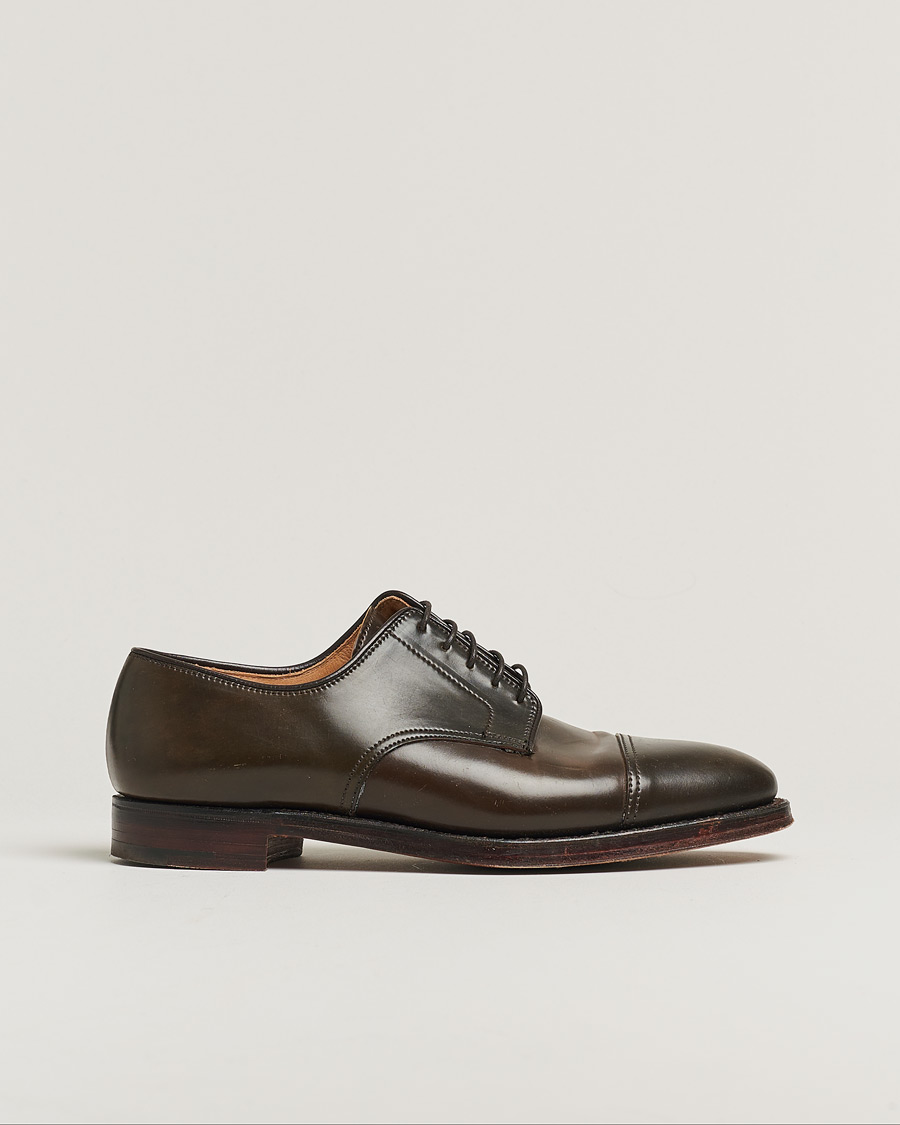 Herre | Crockett & Jones Bradford Derby Dark Brown Cordovan | Pre-owned | Crockett & Jones Bradford Derby Dark Brown Cordovan