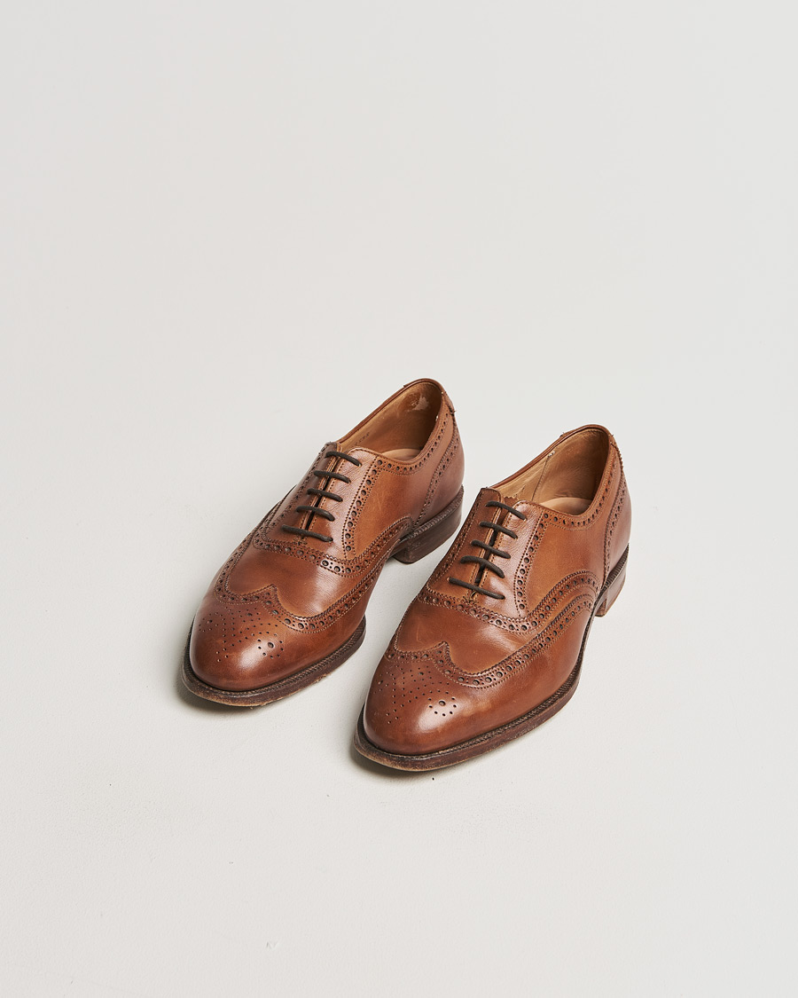 Herre | Crockett & Jones Downing Derbys Tan Burnish Calf UK7 - EU41 | Pre-owned | Crockett & Jones Downing Derbys Tan Burnish Calf UK7 - EU41