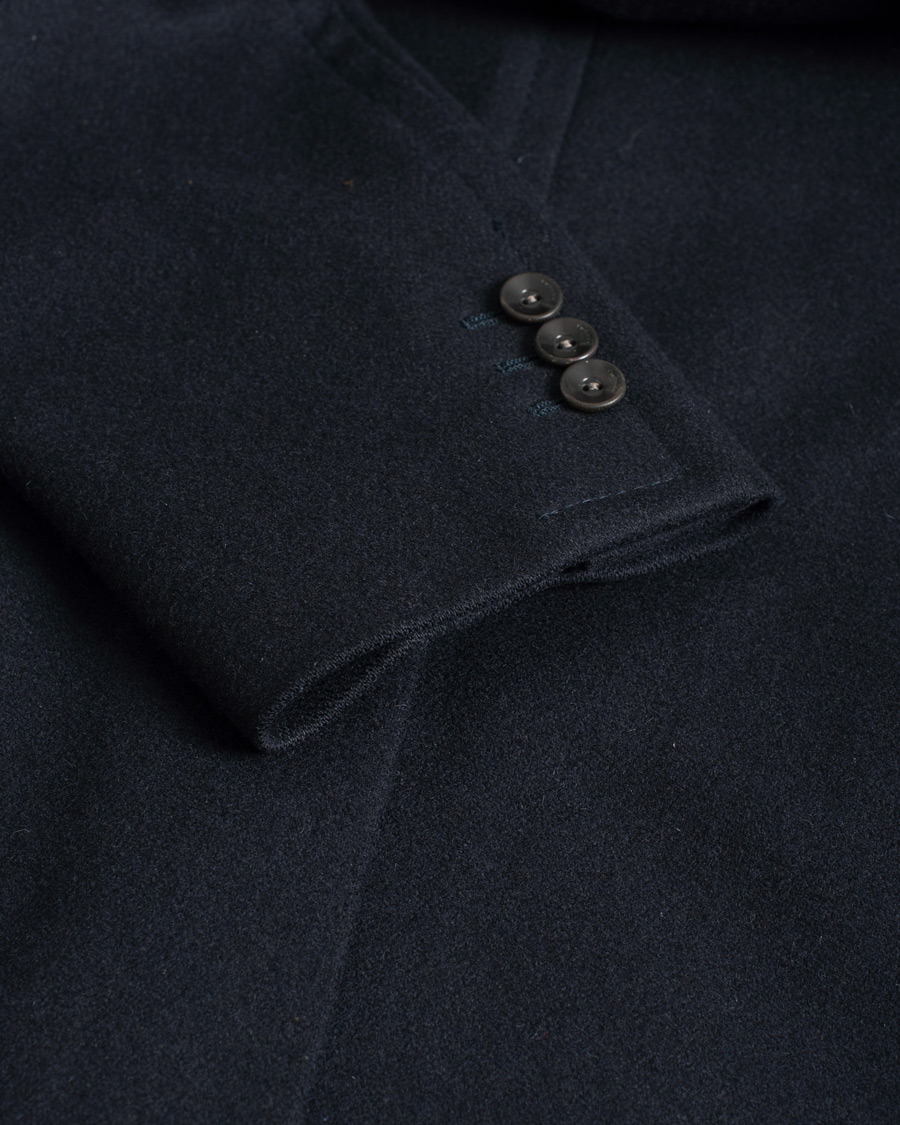 Herre | Boglioli Dover Wool Coat Navy 50 | Pre-owned | Boglioli Dover Wool Coat Navy 50