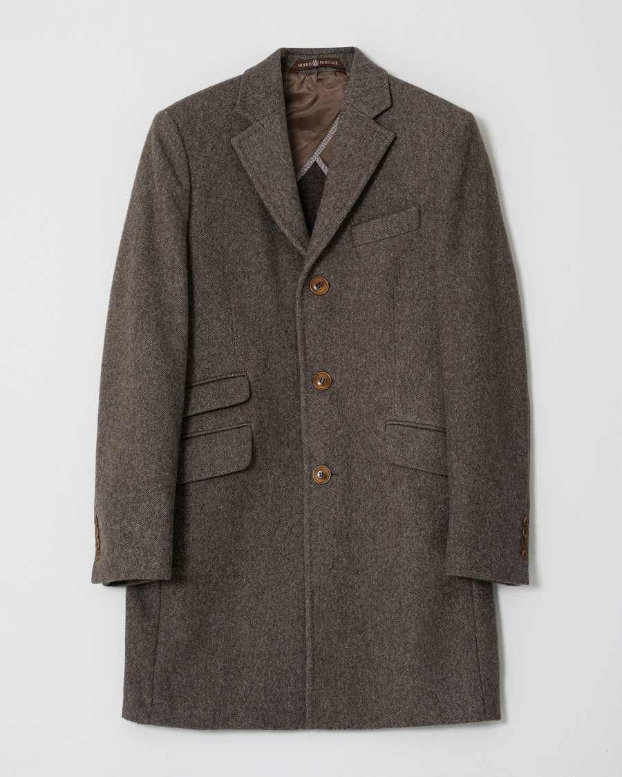 Herre | Morris Heritage George Double Face Coat Brown 46 | Pre-owned | Morris Heritage George Double Face Coat Brown 46