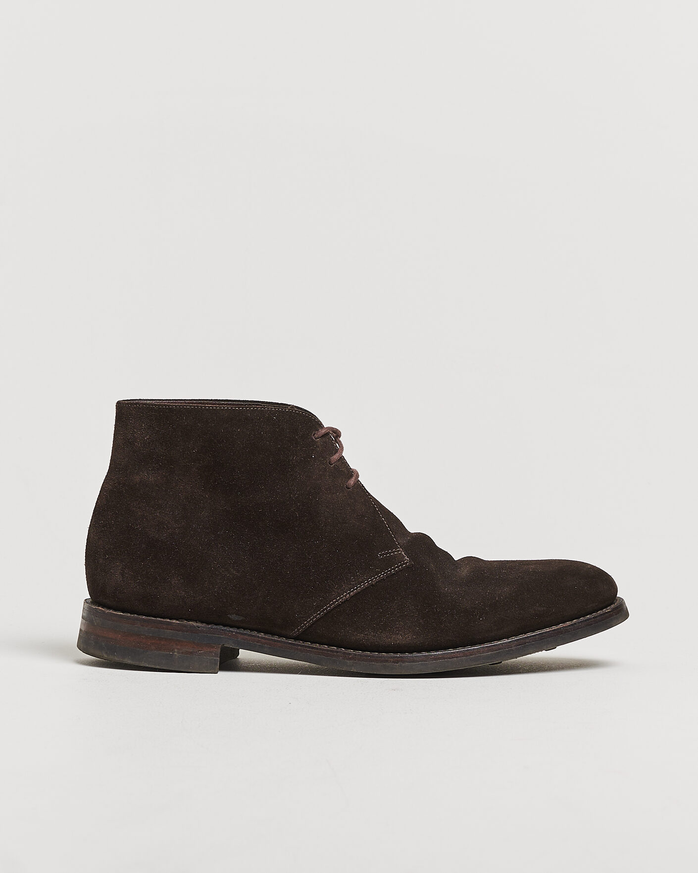 Herre | Pre-owned Randsydde sko | Pre-owned | Loake 1880 Pimlico Chukka Boot Dark Brown Suede UK10 - EU44