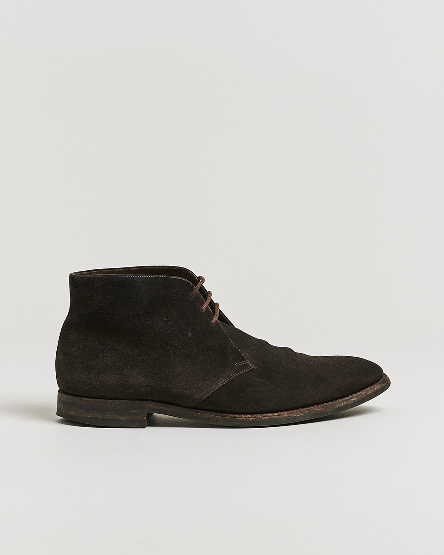 Herre | Loake 1880 Pimlico Chukka Boot Dark Brown Suede UK10,5 - EU44,5 | Pre-owned | Loake 1880 Pimlico Chukka Boot Dark Brown Suede UK10,5 - EU44,5