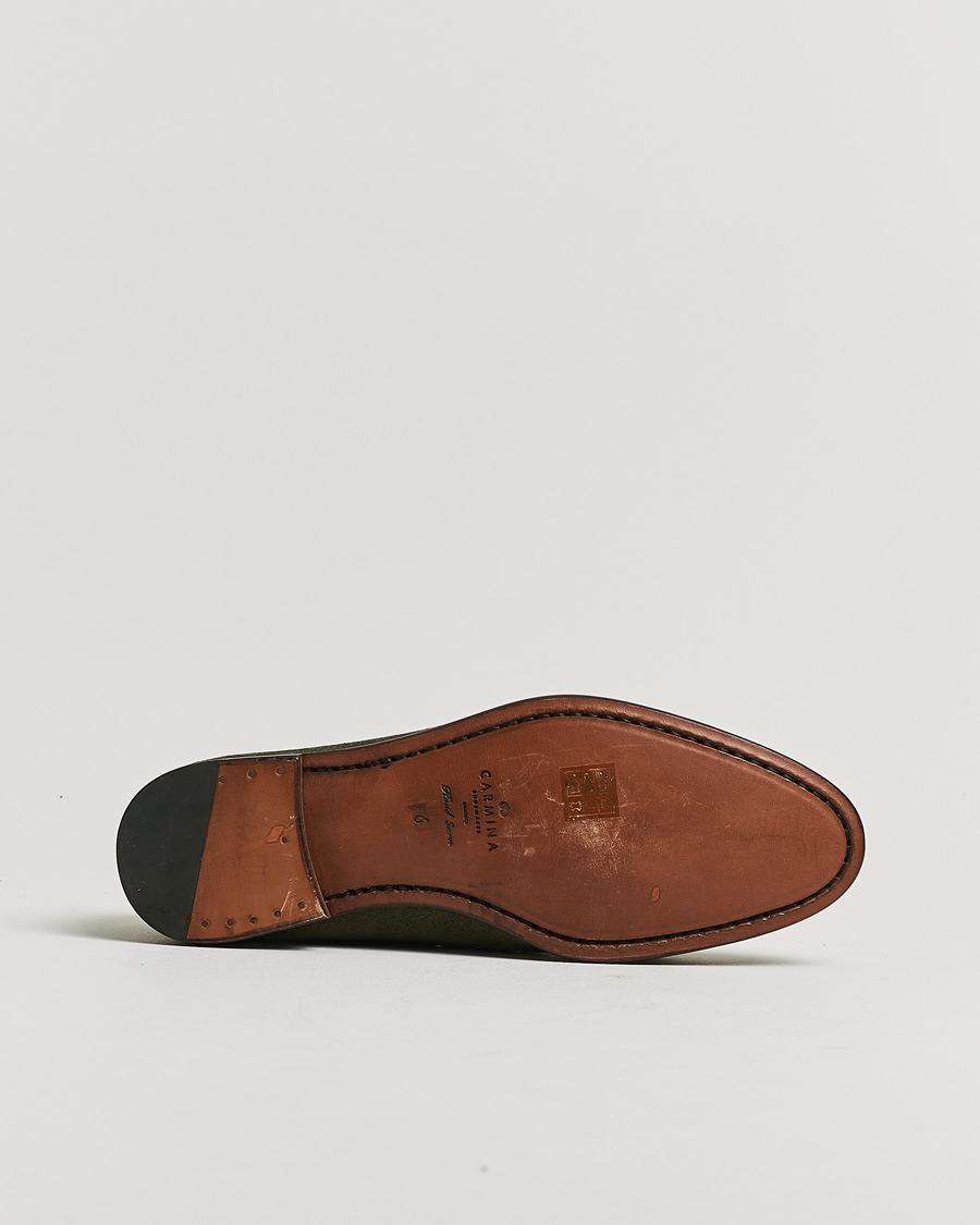 Herre | Pre-owned Randsydde sko | Pre-owned | Carmina Unlined Tassel Loafers Grey Suede UK6 - EU39