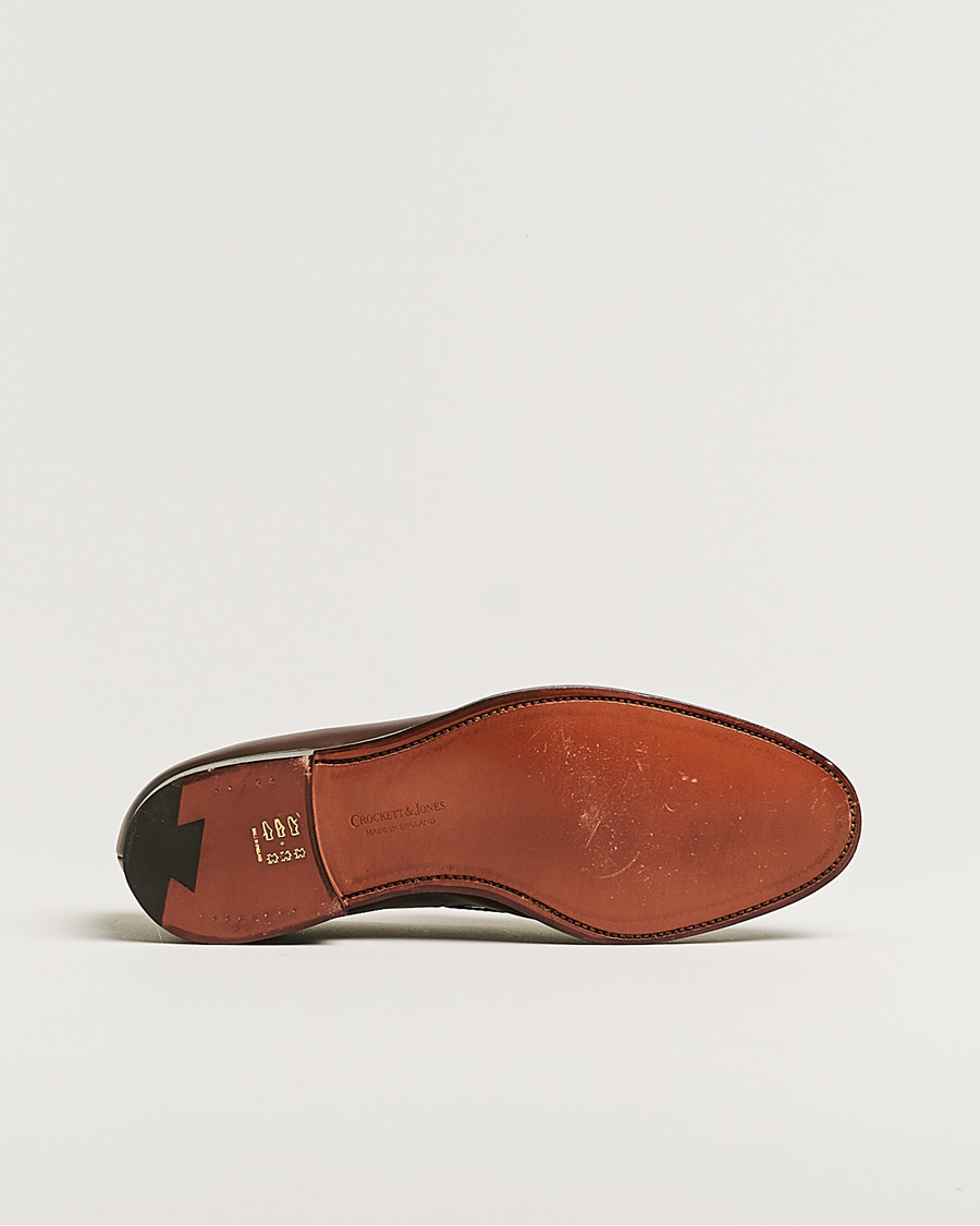 Herre | Crockett & Jones Cavendish Tassel Loafer Dark Brown Calf | Pre-owned | Crockett & Jones Cavendish Tassel Loafer Dark Brown Calf