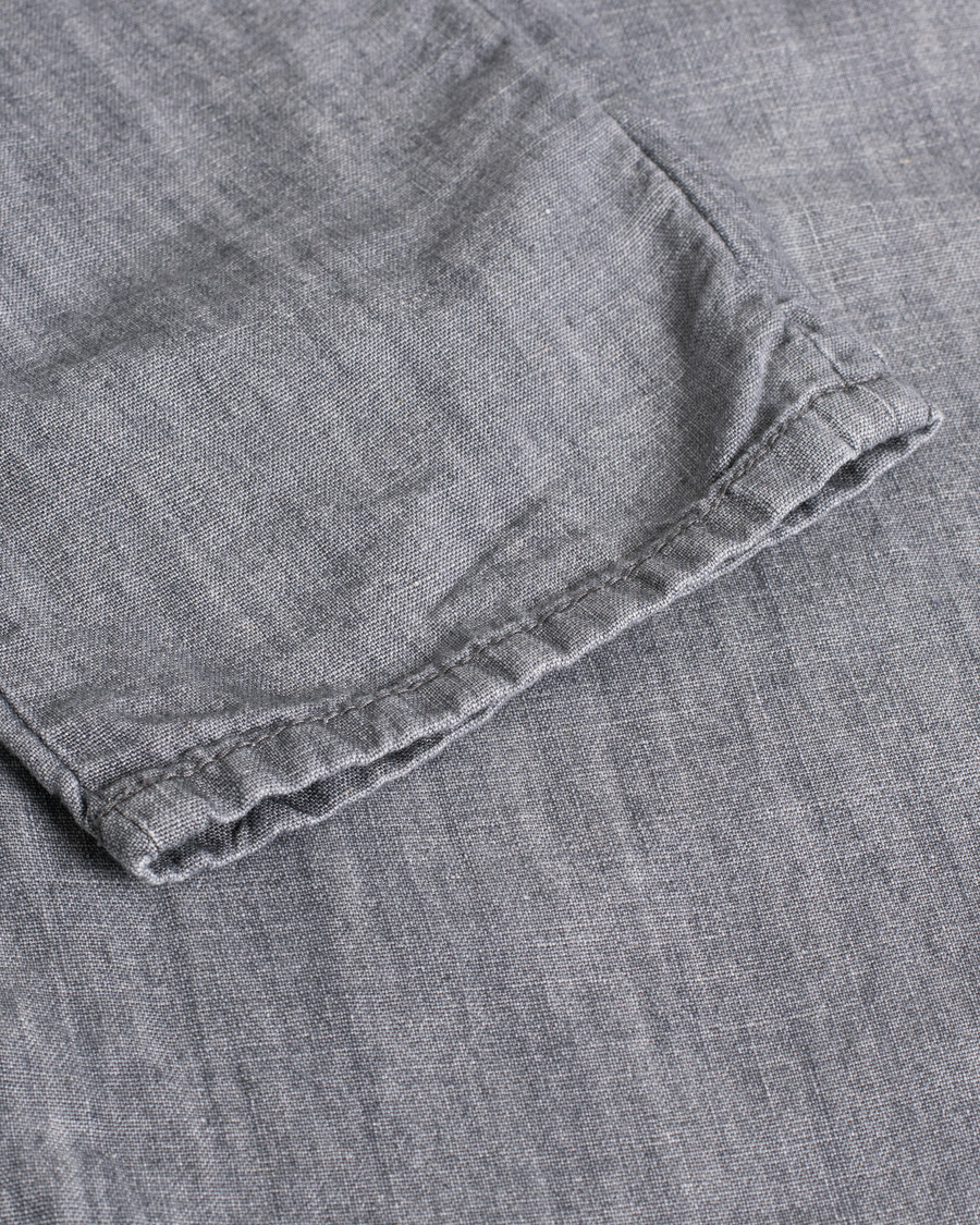 Herr |  | Pre-owned | Slim Fit Linen/Cotton Chino Grey W34