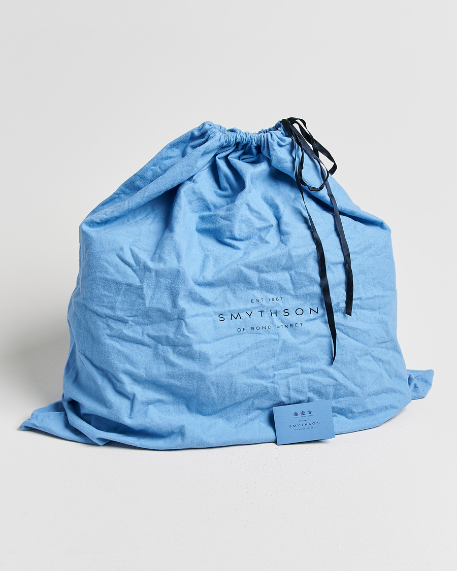 Herre | Smythson Burlington 24 Hour Bag Black Deerskin | Pre-owned | Smythson Burlington 24 Hour Bag Black Deerskin
