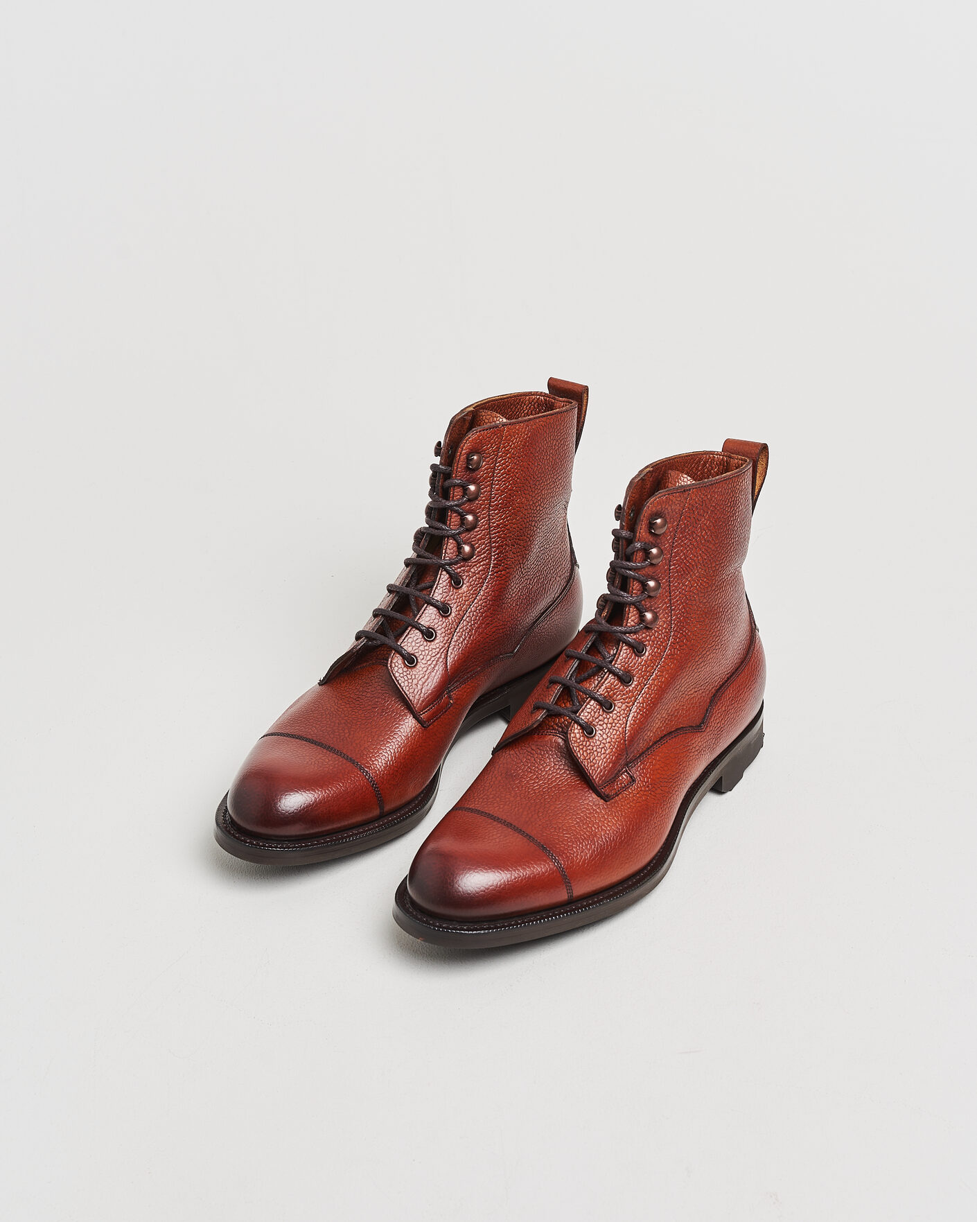 Herre | Pre-owned Randsydde sko | Pre-owned | Edward Green Galway Ridgeway Boot Rosewood Country Calf UK8 - EU42