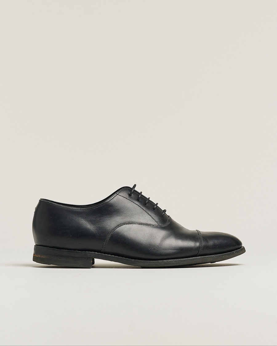 Herre | Loake 1880 Aldwych Single Dainite Oxford Black Calf | Pre-owned | Loake 1880 Aldwych Single Dainite Oxford Black Calf