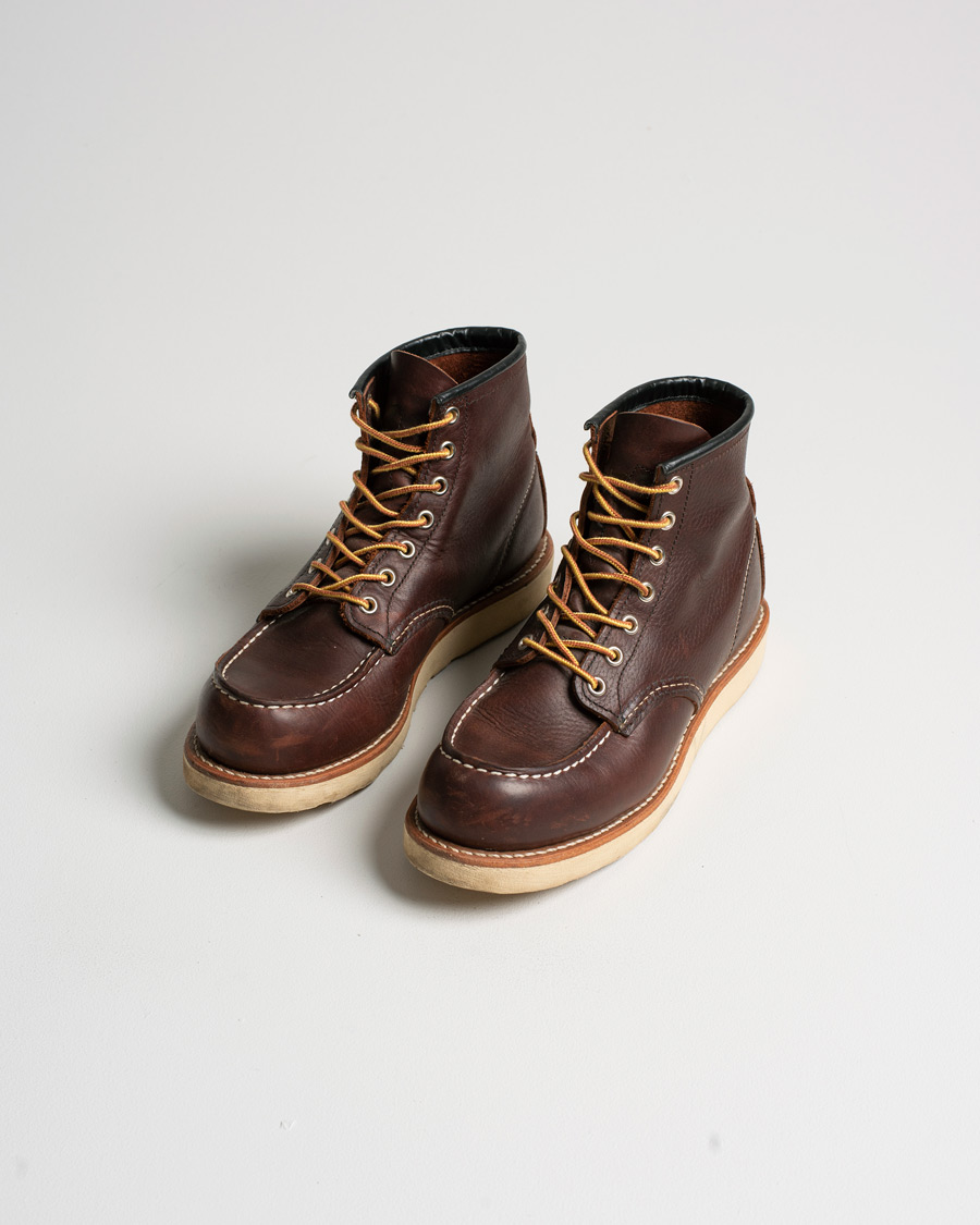 Herre | Red Wing Shoes Moc Toe Boot Briar Oil Slick Leather | Pre-owned | Red Wing Shoes Moc Toe Boot Briar Oil Slick Leather