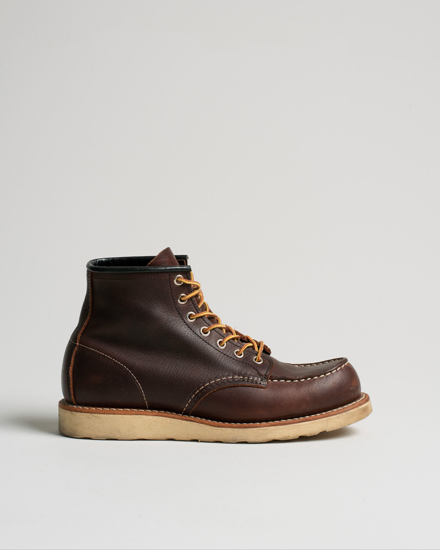 Herre | Red Wing Shoes Moc Toe Boot Briar Oil Slick Leather | Pre-owned | Red Wing Shoes Moc Toe Boot Briar Oil Slick Leather