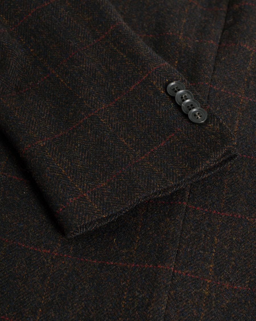 Herre | Dressjakker | Pre-owned | Oscar Jacobson Egel Yorkshire Tweed by Moon Blazer Brown