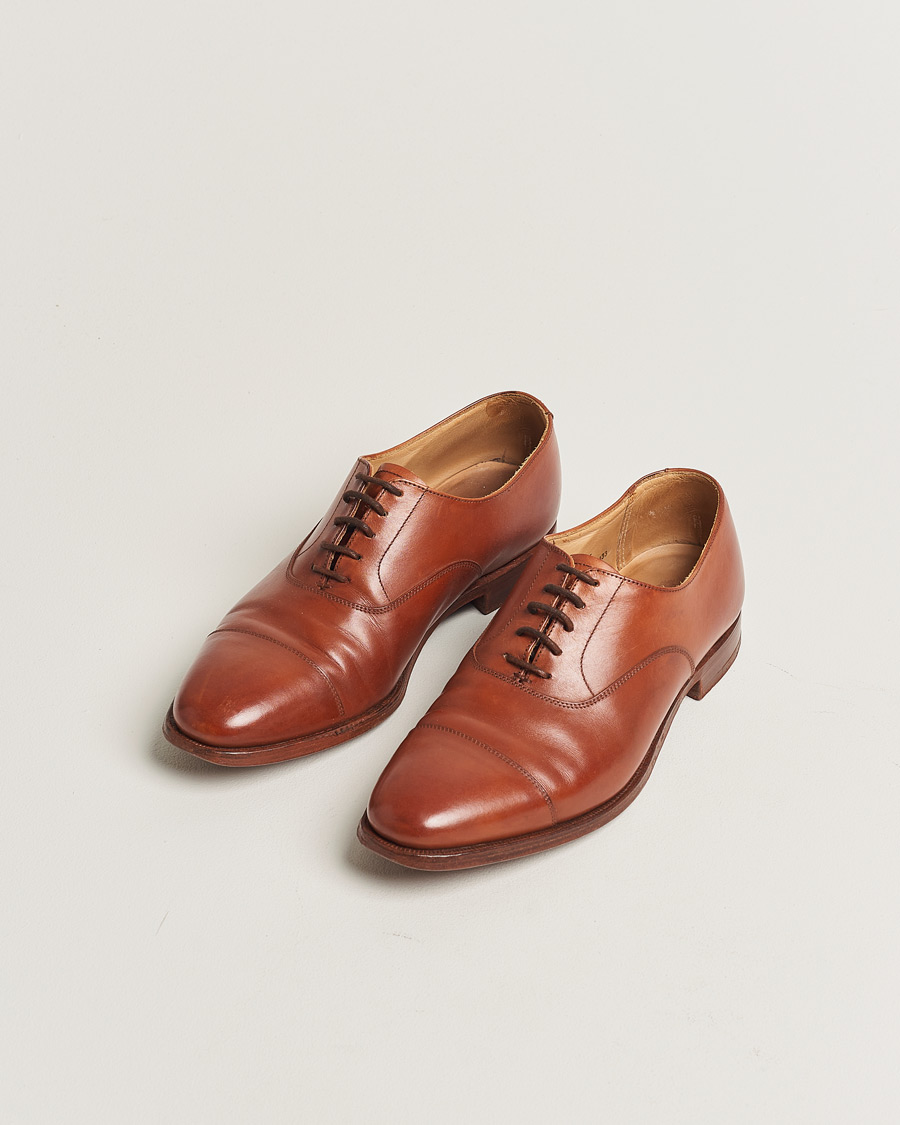 Herre | Crockett & Jones Connaught Oxford Chestnut Calf UK6 - EU40 | Pre-owned | Crockett & Jones Connaught Oxford Chestnut Calf UK6 - EU40