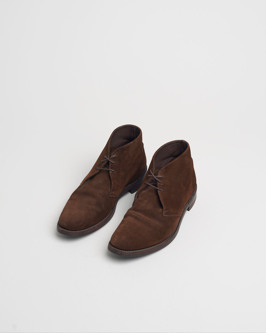 Herre | Loake 1880 Pimlico Chukka Boot Brown Suede | Pre-owned | Loake 1880 Pimlico Chukka Boot Brown Suede