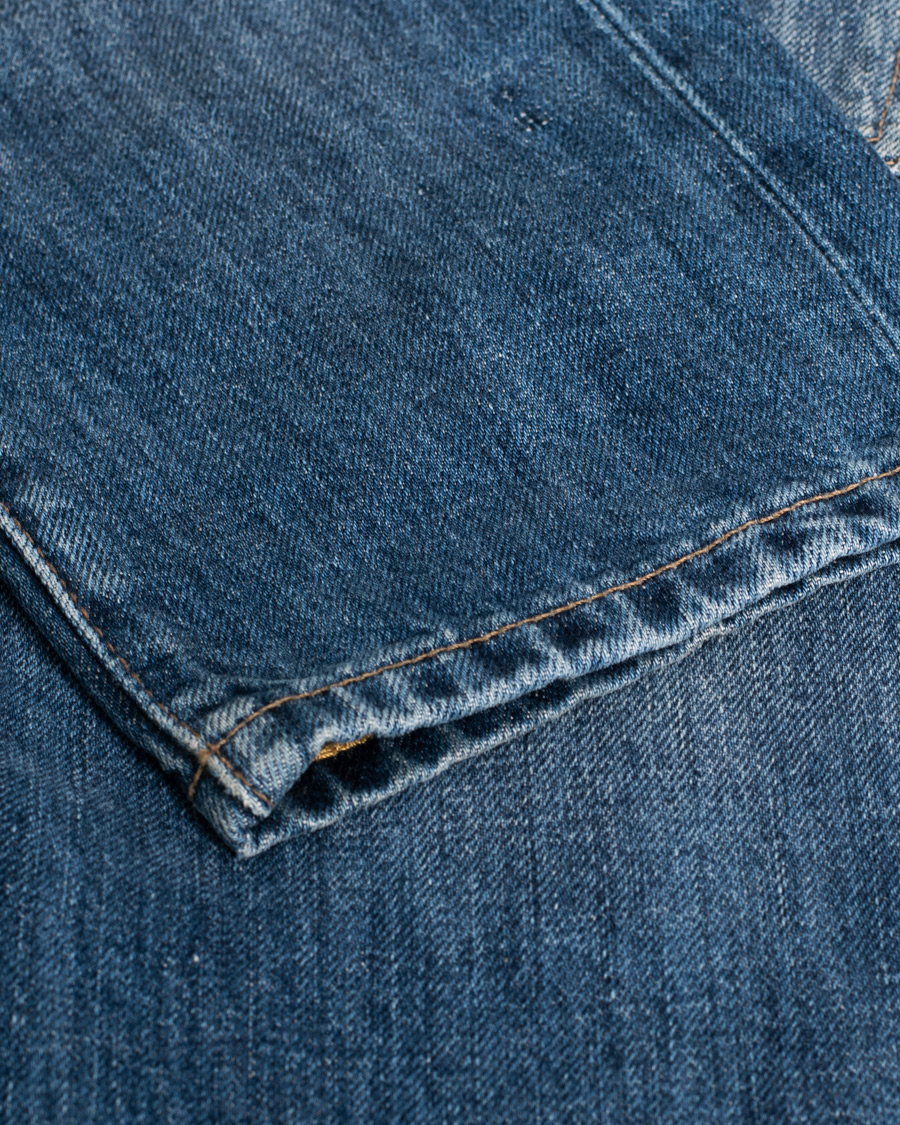 Herre | Pre-owned | Pre-owned | C.O.F. Studio M3 Regular Fit Selvedge Jeans Medium Stone