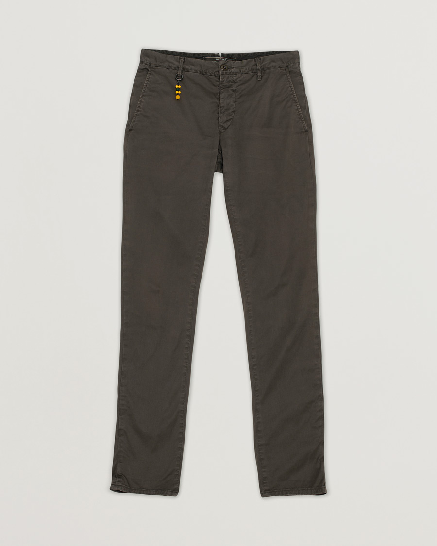 Herre | Incotex Slim Fit Stretch Slacks Dark Brown | Pre-owned | Incotex Slim Fit Stretch Slacks Dark Brown
