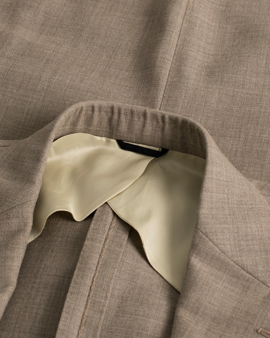 Herre | Dresser | Pre-owned | Berg&Berg Dan Wool Suit Taupe Melange 50