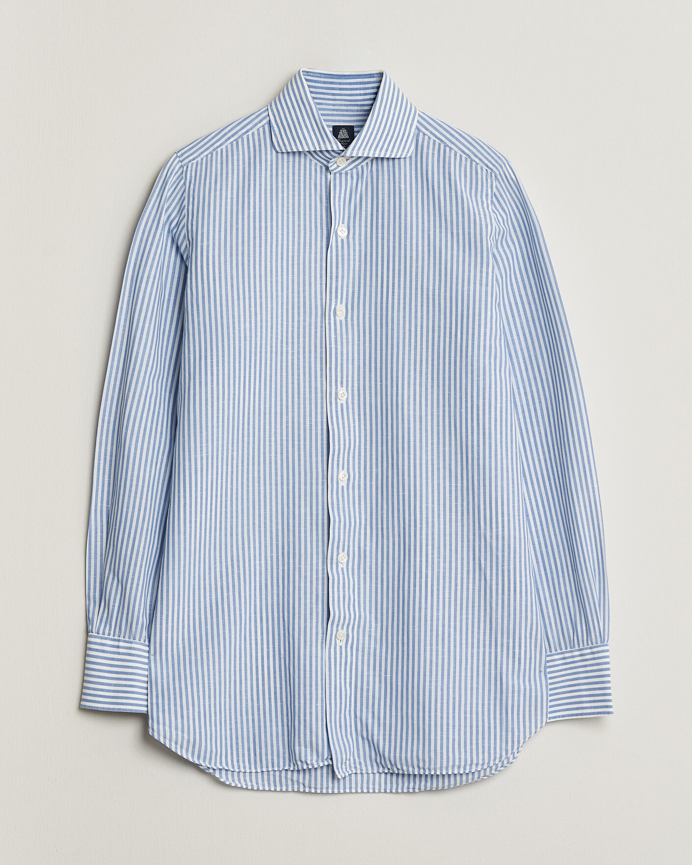 Herre | Finamore Napoli Slim Fit Shirt Blue Stripe 38 - S | Pre-owned | Finamore Napoli Slim Fit Shirt Blue Stripe 38 - S
