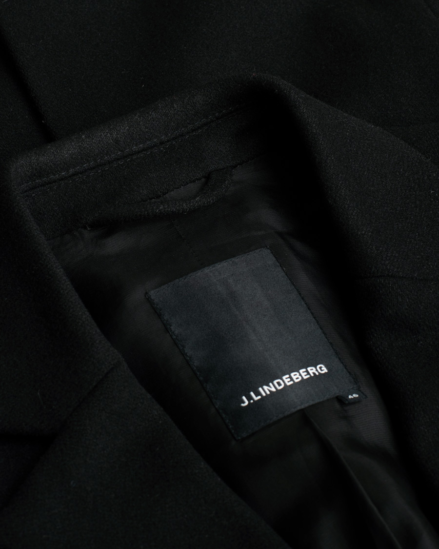 Herre | Jakker | Pre-owned | J.Lindeberg Wolger Compact Melton Coat Black 46